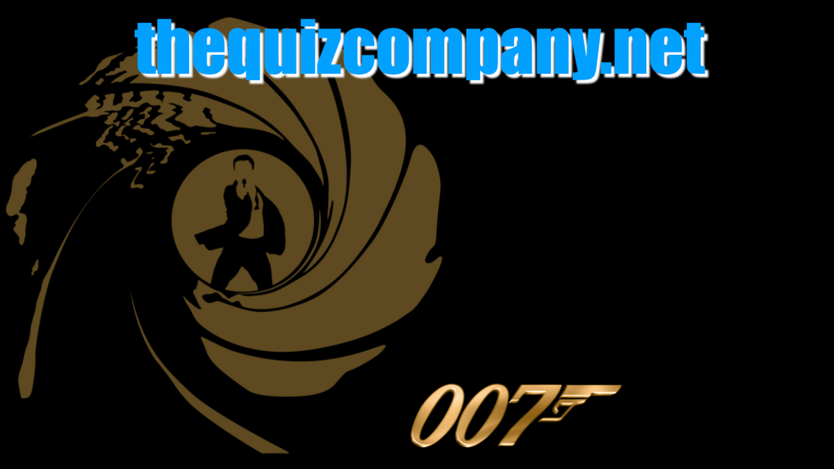 The JAMES BOND Quiz